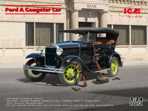 Ford A Gangster Car 1:24 ICM 24052