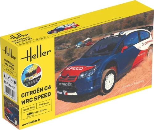 Citroen C4 WRC Speed Starter Set 1:43 Heller 56117
