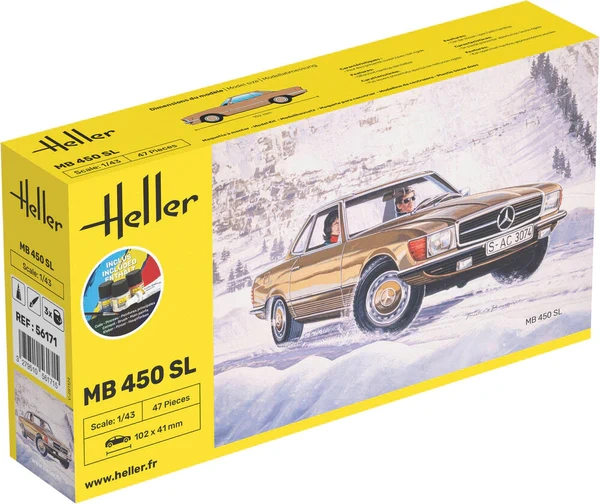 Zdjęcie główne produktu Mercedes Benz 450 SL Starter Kit 1:43 Heller 56171