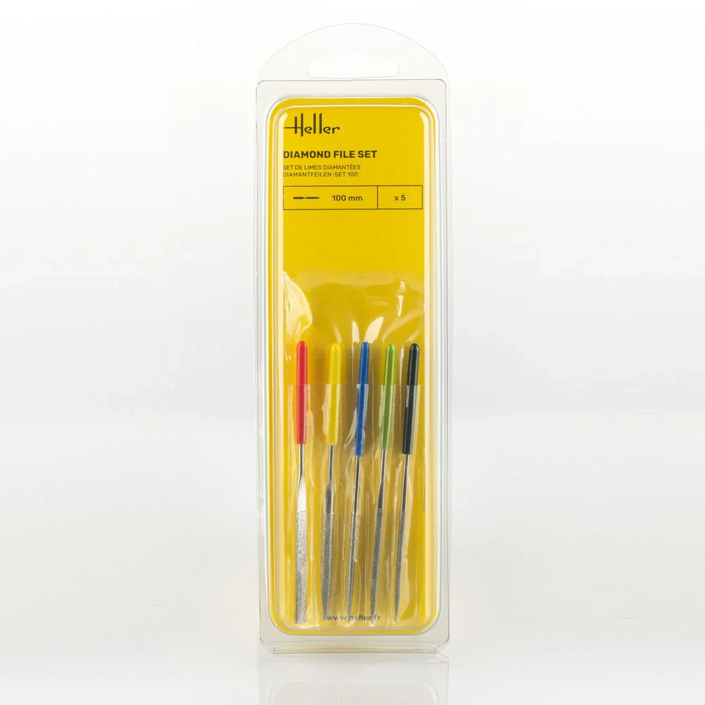 Zdjęcie główne produktu Zestaw mini pilników diamentowych 100 mm (5 sztuk) Heller 99005