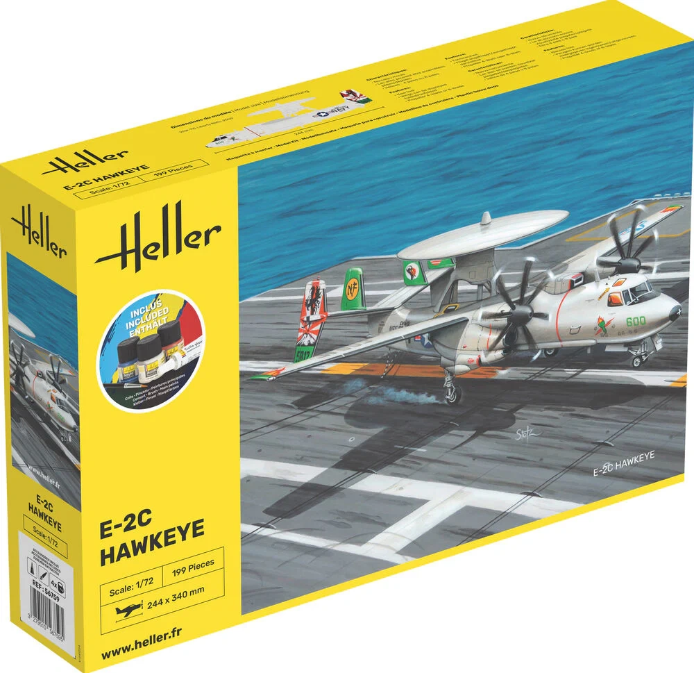 Zdjęcie główne produktu E-2C Hawkeye Starter Kit 1:72 Heller 58300