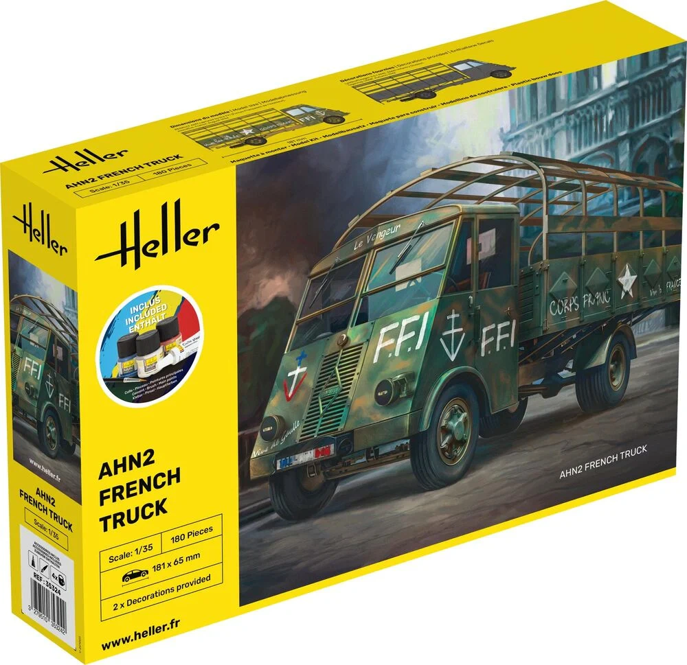 Zdjęcie główne produktu Francuska ciężarówka AHN2 Starter Kit 1:35 Heller 35324