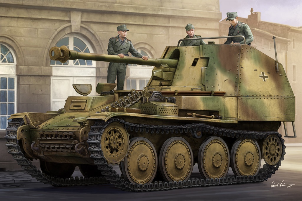 Zdjęcie główne produktu Niszczyciel czołgów Sd.Kfz.138 Marder III Ausf.M późna wersja 1:35 Hobby Boss 80168