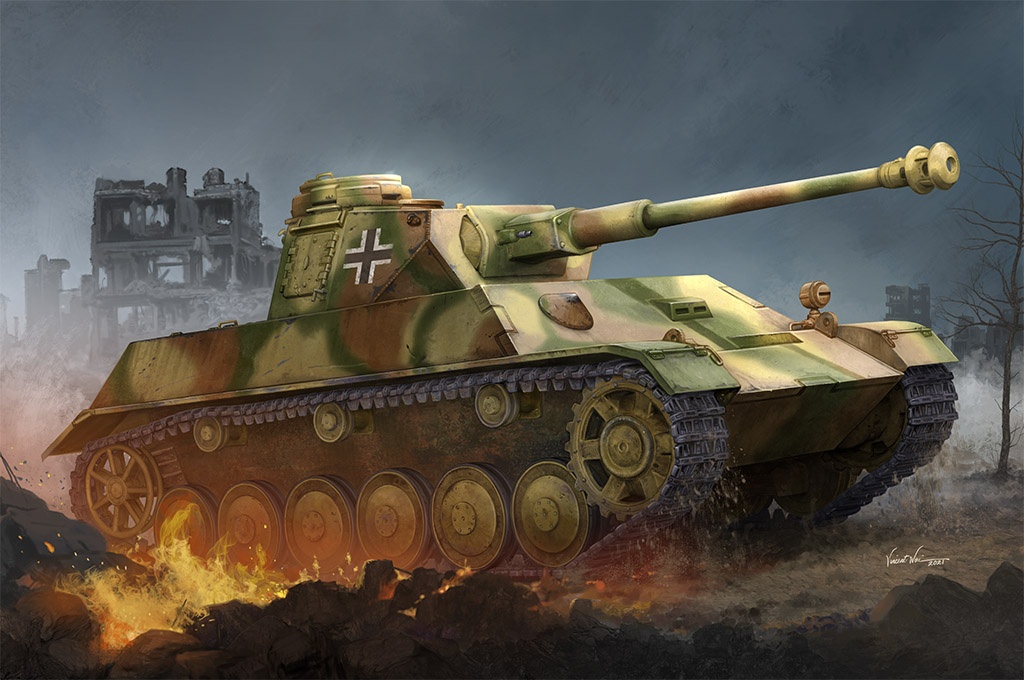 Zdjęcie główne produktu Pz.Kpfw. III/IV auf Einheitsfahrgestell (Small Turret) 1:35 Hobby Boss 80151