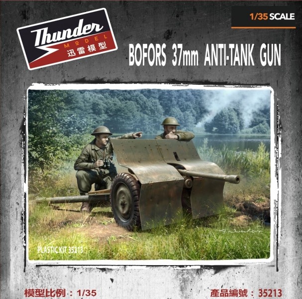 Zdjęcie główne produktu Bofors 37 mm Anti-Tank Gun 1:35 Thunder Models 35213