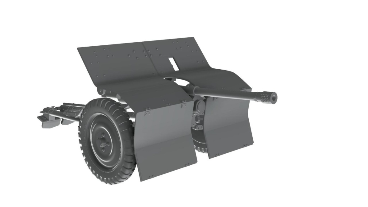 Zdjęcie dodatkowe produktu Bofors 37 mm Anti-Tank Gun 1:35 Thunder Models 35213