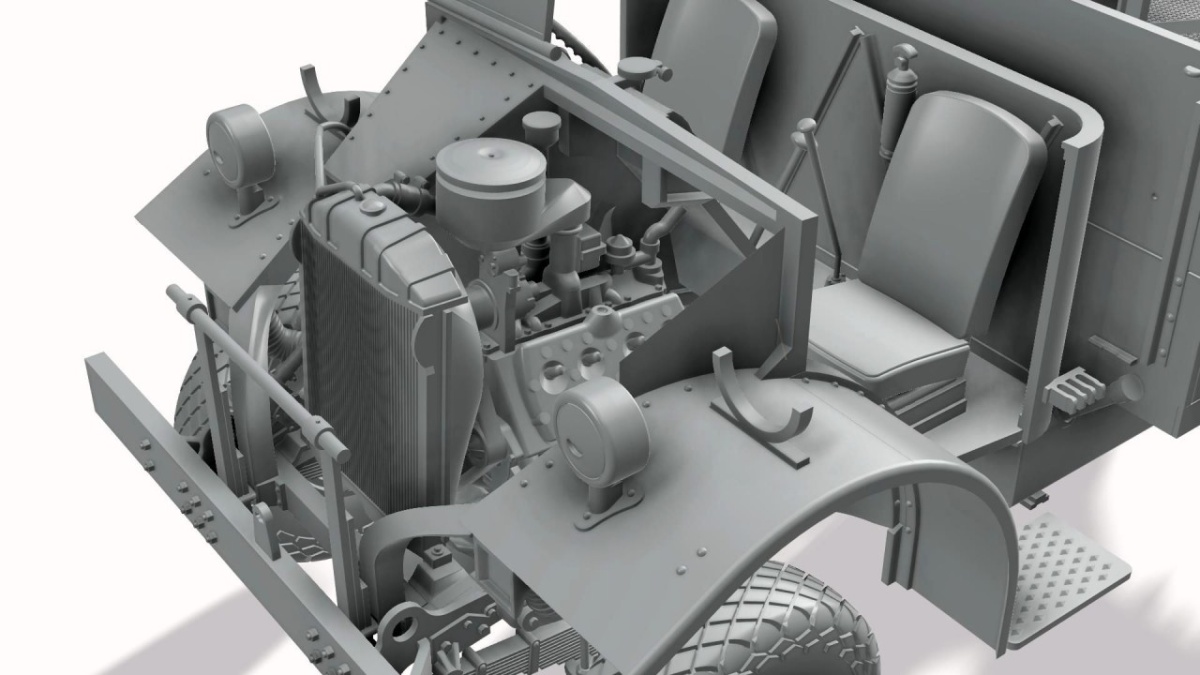 Zdjęcie dodatkowe produktu LRDG CMP F30 Truck w/ Ordnance 37 mm MKI Bofors Gun Limited Bonus Edition 1:35 Thunder Models 35312