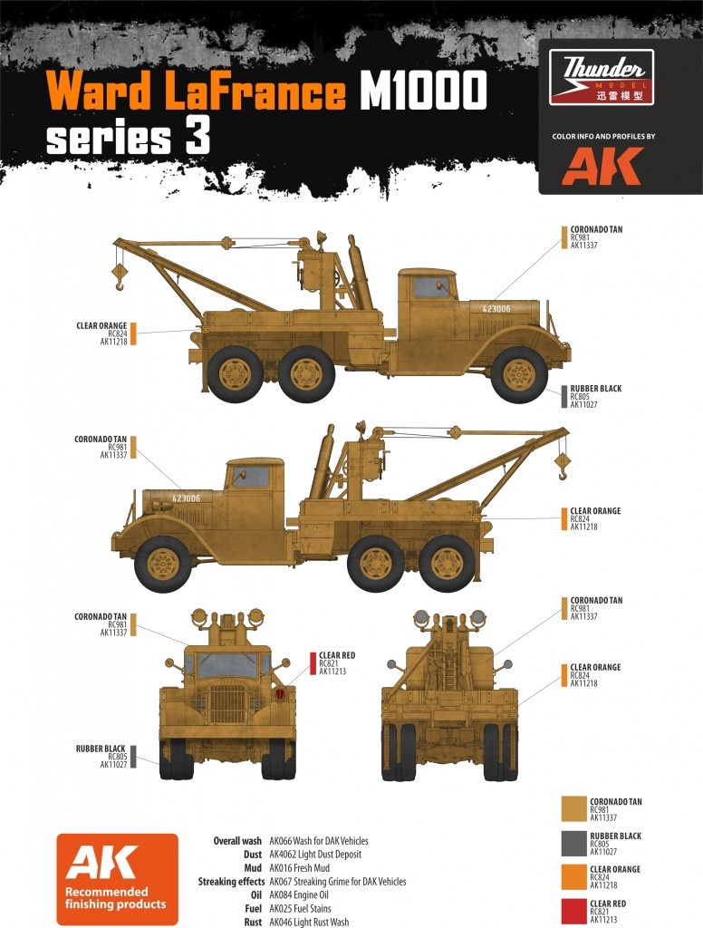 Zdjęcie dodatkowe produktu US Heavy Wrecker Ward Lafrance Model 1000 - Series 3 1:35 Thunder Models 35011