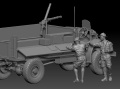 Zdjęcie dodatkowe produktu Zestaw figurek załogi LRDG 3 1:35 Thunder Models F35004