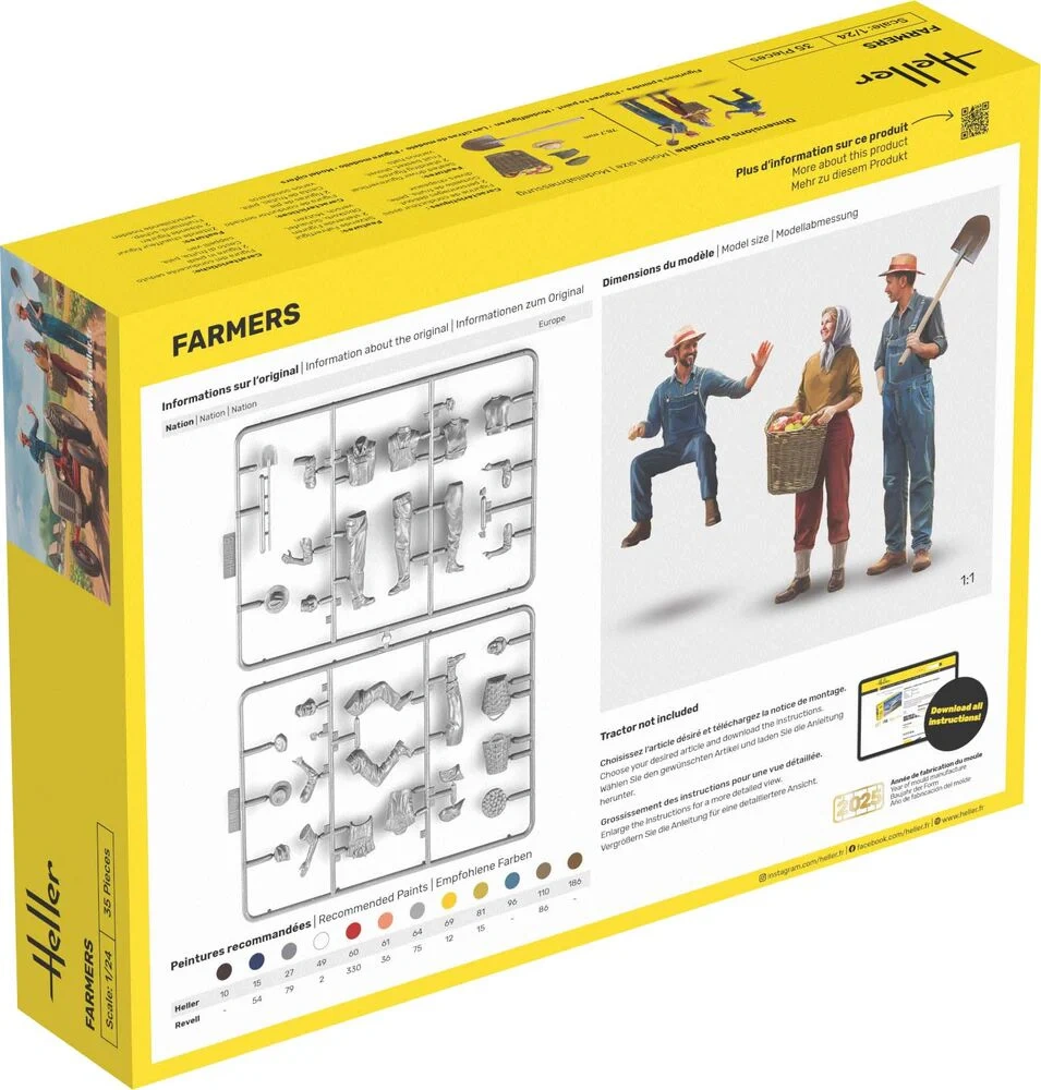 Zdjęcie dodatkowe produktu Rolnicy 1:24 Heller 82752