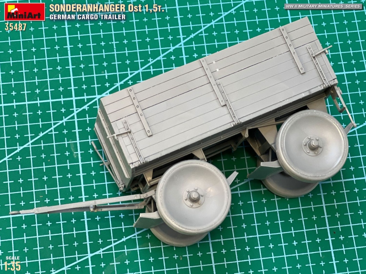 Zdjęcie dodatkowe produktu Sonderanhanger Ost 1.5t. German Cargo Trailer 1:35 MiniArt 35487