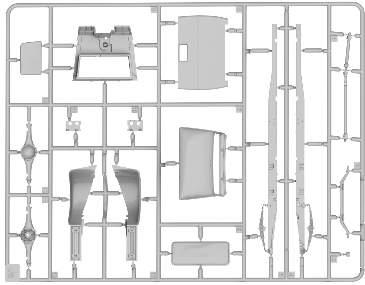Zdjęcie dodatkowe produktu German 3t Cargo Truck 3,6-36S Late Prod 1:35 MiniArt 35459