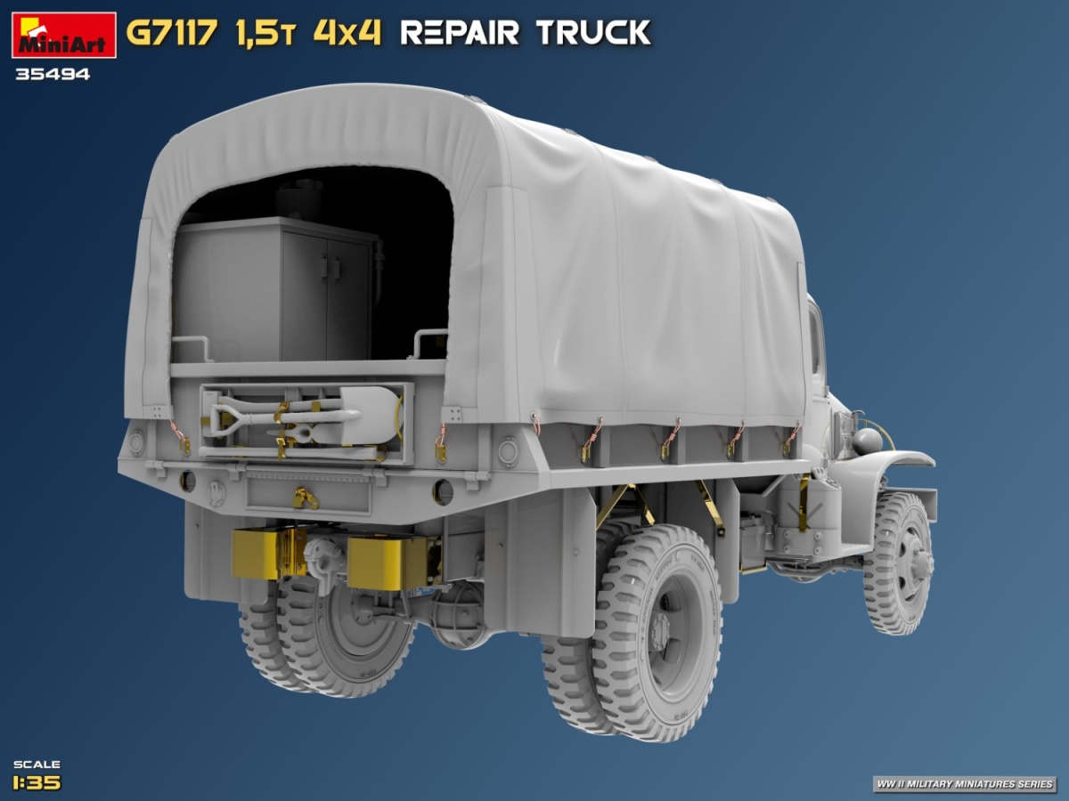 Zdjęcie dodatkowe produktu G7117 1,5T 4x4 Repair Truck 1:35 MiniArt 35494