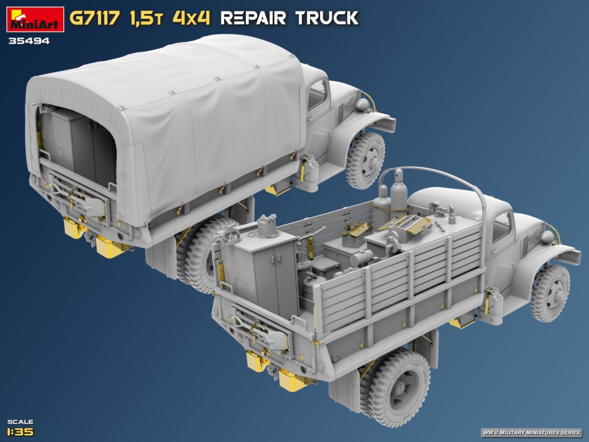 Zdjęcie dodatkowe produktu G7117 1,5T 4x4 Repair Truck 1:35 MiniArt 35494