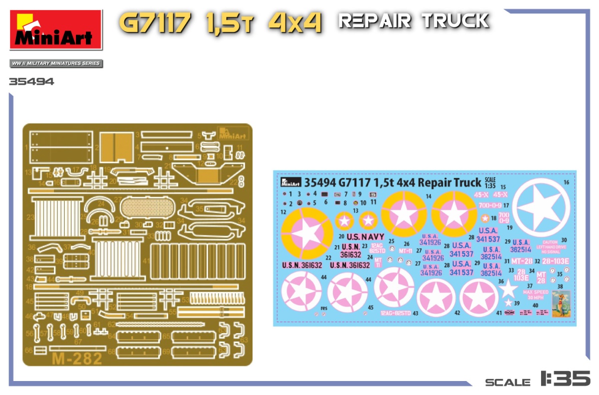 Zdjęcie dodatkowe produktu G7117 1,5T 4x4 Repair Truck 1:35 MiniArt 35494