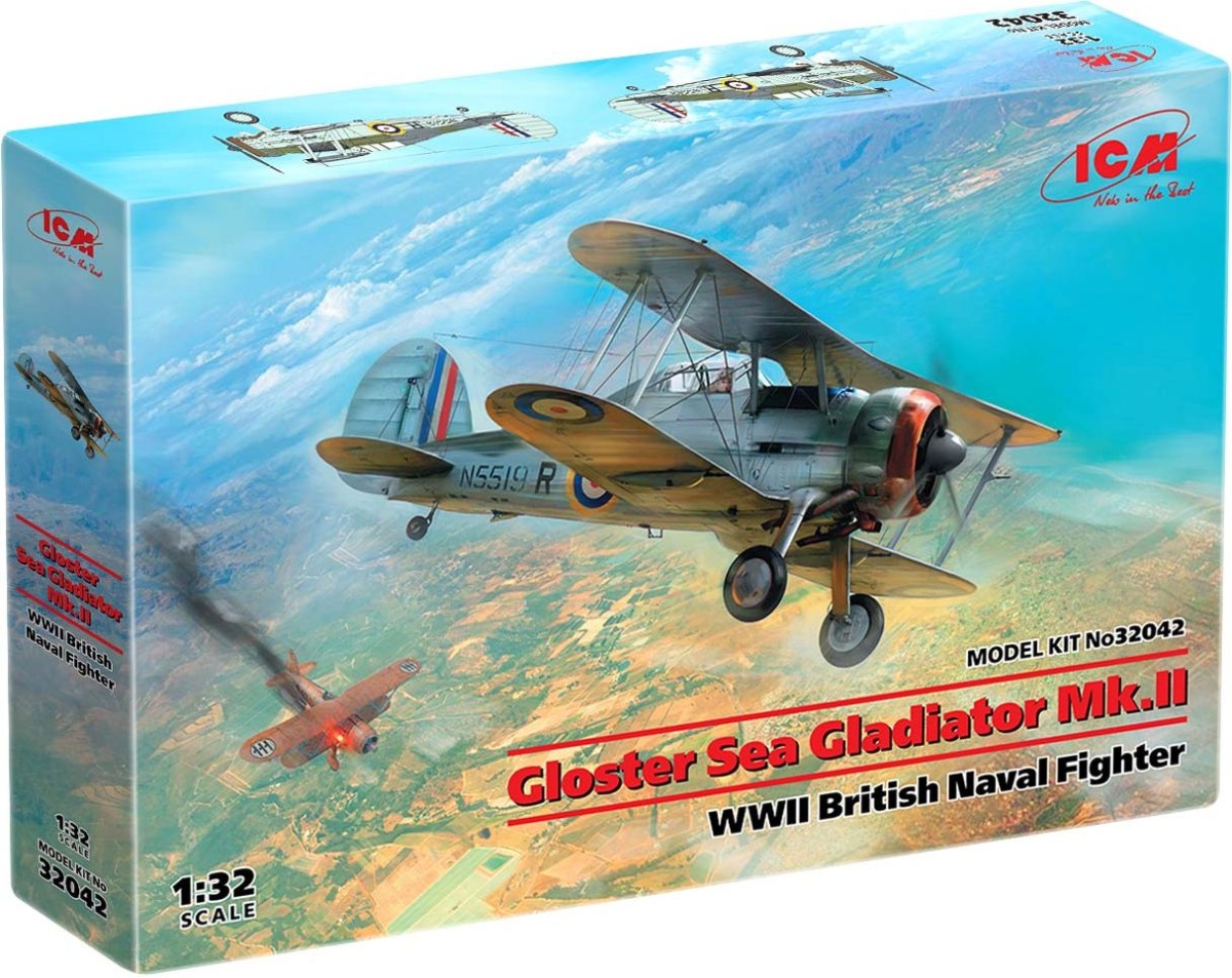 Zdjęcie dodatkowe produktu Gloster Sea Gladiator Mk.II 1:32 ICM 32042