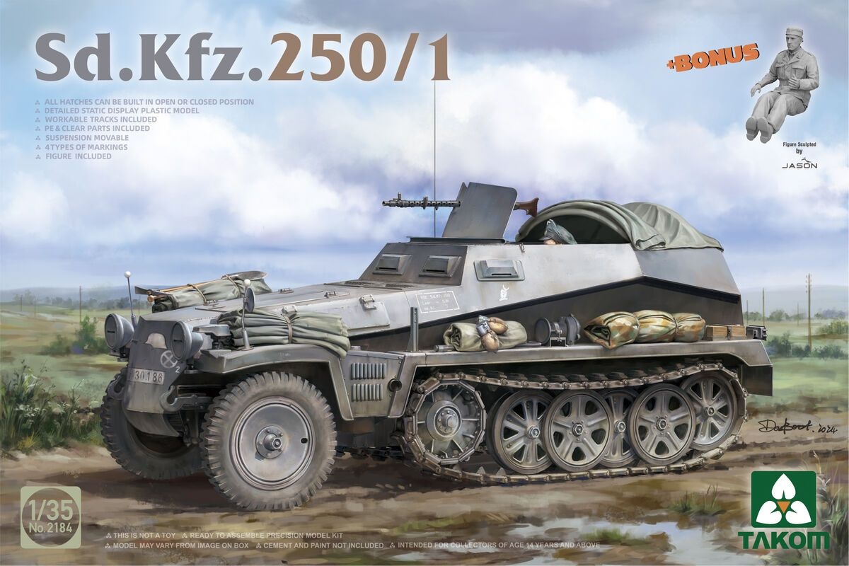Zdjęcie główne produktu Sd.Kfz. 250/1 1:35 Takom 2184