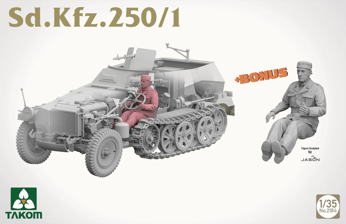 Zdjęcie dodatkowe produktu Sd.Kfz. 250/1 1:35 Takom 2184