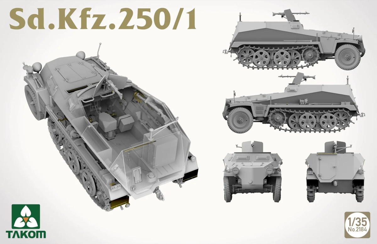 Zdjęcie dodatkowe produktu Sd.Kfz. 250/1 1:35 Takom 2184