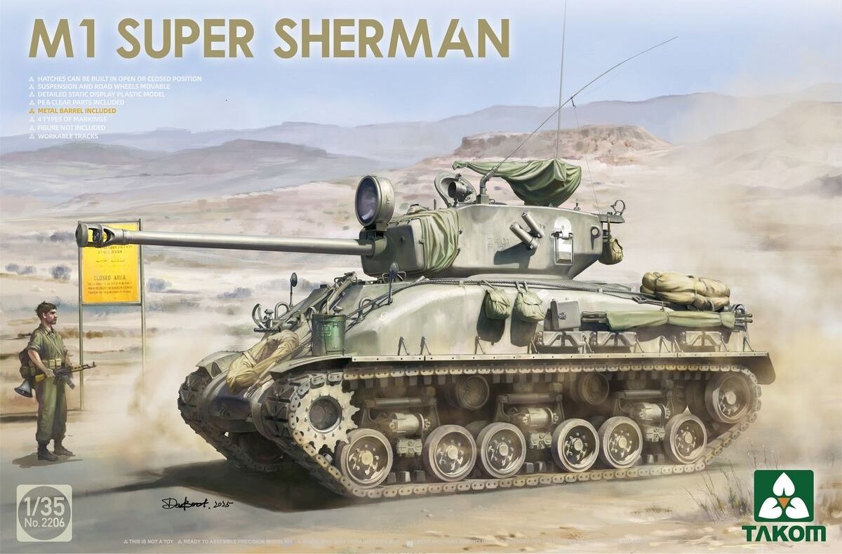 Zdjęcie główne produktu M1 Super Sherman 1:35 Takom 2206