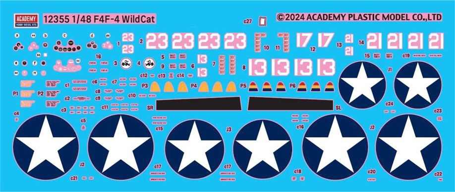 Zdjęcie dodatkowe produktu USN F4F-4 Bitwa o Midway 1:48 Academy 12355