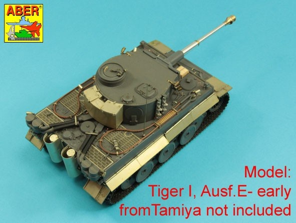 Zdjęcie dodatkowe produktu Tylny wieżowy zasobnik do niemieckiego czołgu typu Tiger I, standardowy 1:35 ABER 35A102