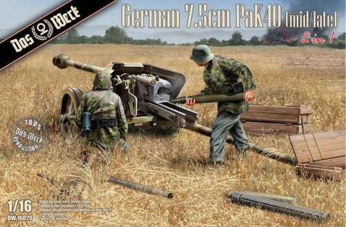German 7,5cm Pak 40 (mid/late) 1:16 Das Werk 16020