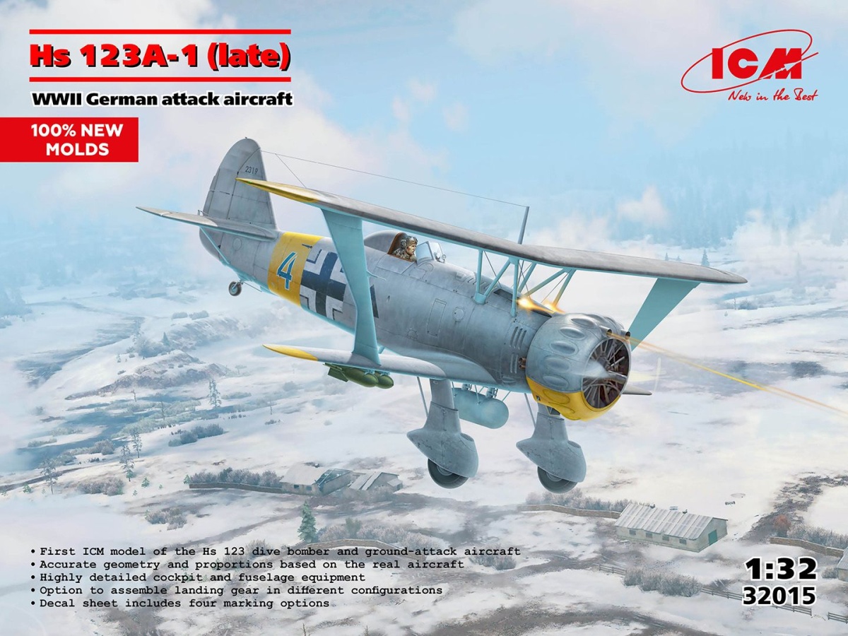 Zdjęcie główne produktu Hs 123A-1 (późny) 1:32 ICM 32015