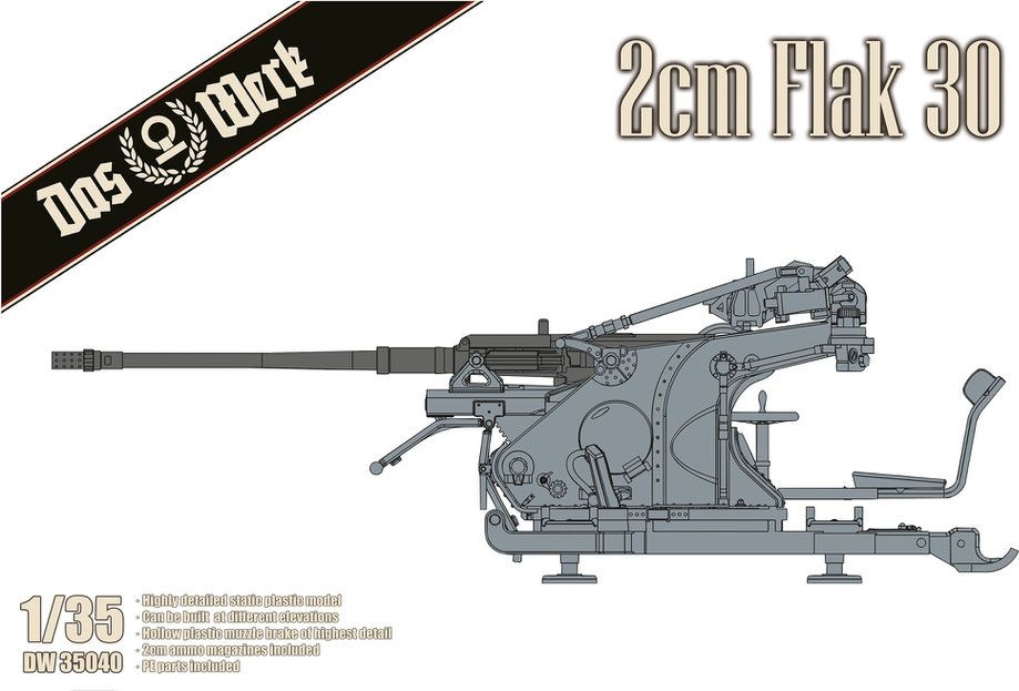 Zdjęcie główne produktu 2cm Flak 30 1:35 Das Werk 35040