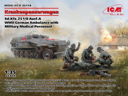 Krankenpanzerwagen Sd.Kfz.251/8 Ausf.A 1:35 ICM 35114