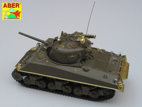 Zdjęcie dodatkowe produktu Elementy fototrawione: amerykański czołg średni Sherman M4, M4A1, M4A3 1:35 ABER 35032