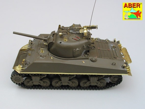 Zdjęcie dodatkowe produktu Elementy fototrawione: amerykański czołg średni Sherman M4, M4A1, M4A3 1:35 ABER 35032