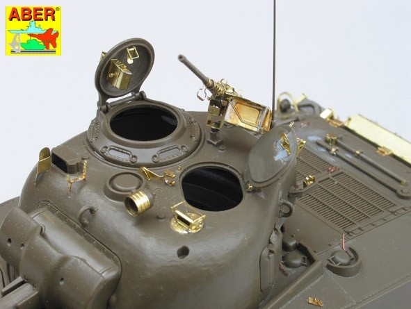 Zdjęcie dodatkowe produktu Elementy fototrawione: amerykański czołg średni Sherman M4, M4A1, M4A3 1:35 ABER 35032