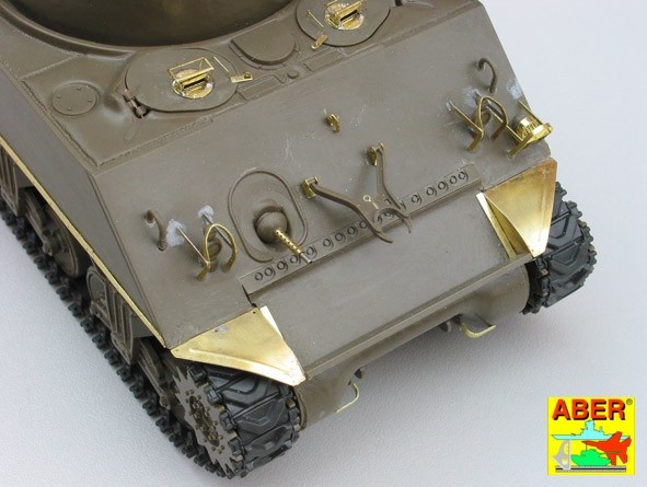 Zdjęcie dodatkowe produktu Elementy fototrawione: amerykański czołg średni Sherman M4, M4A1, M4A3 1:35 ABER 35032