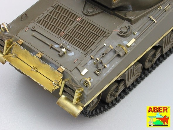 Zdjęcie dodatkowe produktu Elementy fototrawione: amerykański czołg średni Sherman M4, M4A1, M4A3 1:35 ABER 35032