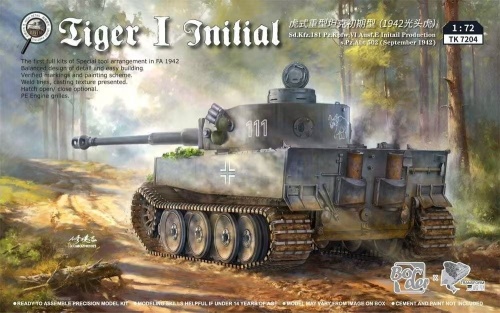 Tiger I Initial Sd.Kfz.181 Pz.Kpfw.VI Ausf.E 1:72 Border Model TK7204