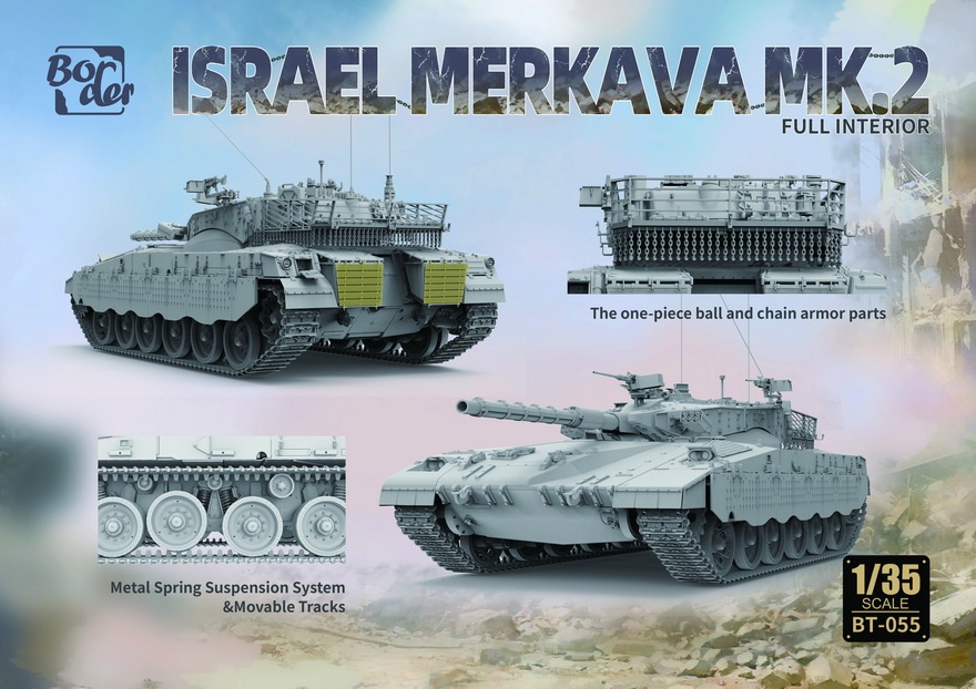Zdjęcie dodatkowe produktu Israel Merkava Mk.2 w/ Full Interior and Workable Tracks 1:35  Border Model BT055