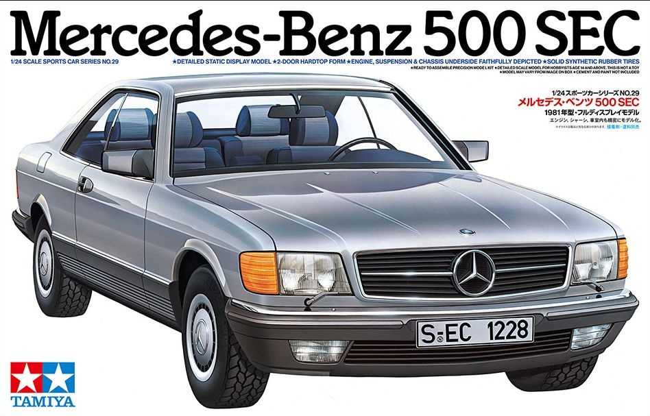 Zdjęcie główne produktu Mercedes-Benz 500SEC 1:24 Tamiya 24029