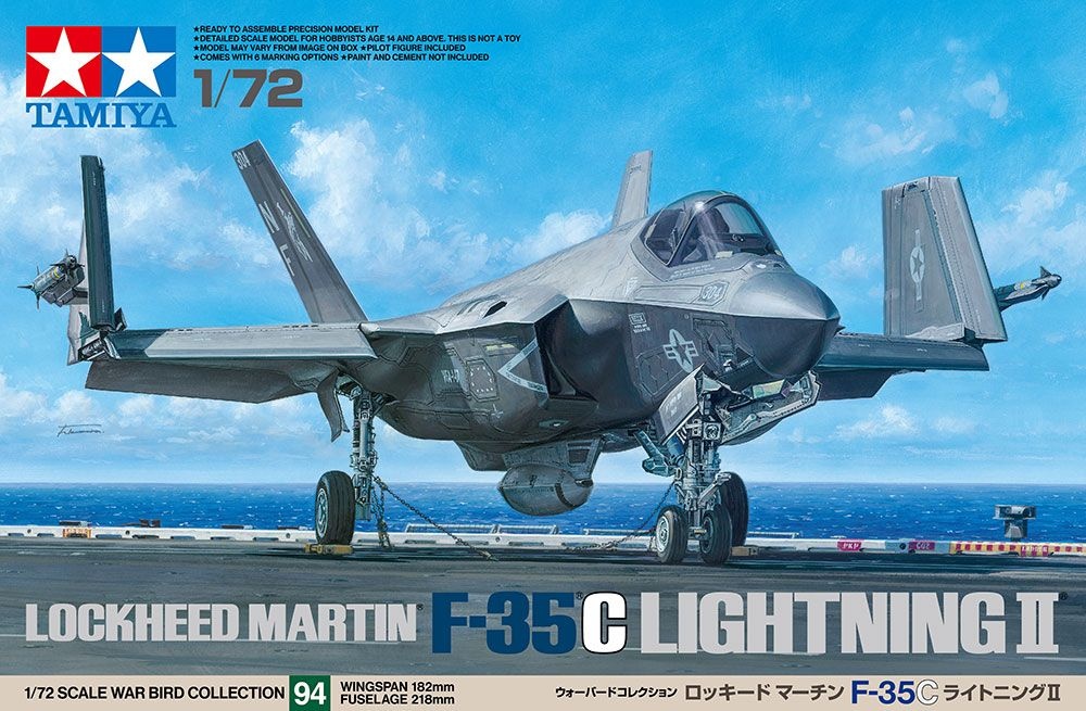 Zdjęcie główne produktu Lockheed Martin F-35C Lightning II 1:72 Tamiya 60794