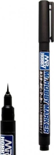 Czarny marker pędzelkowy z super cienką końcówką Mr. Hobby CM101
