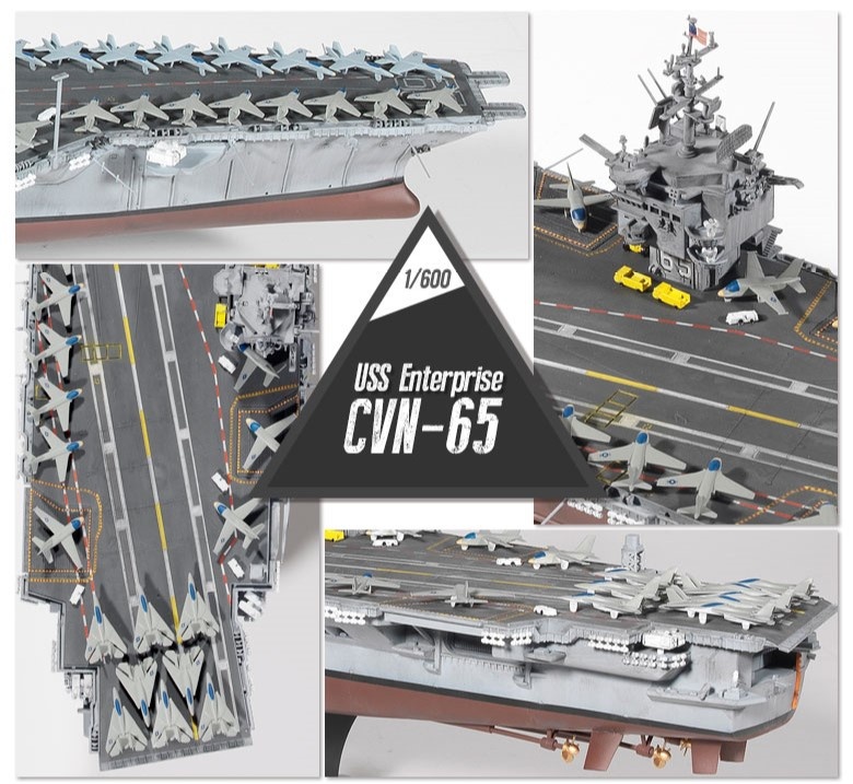 Zdjęcie dodatkowe produktu CVN-65 USS Enterprise 1:600 Academy 14400