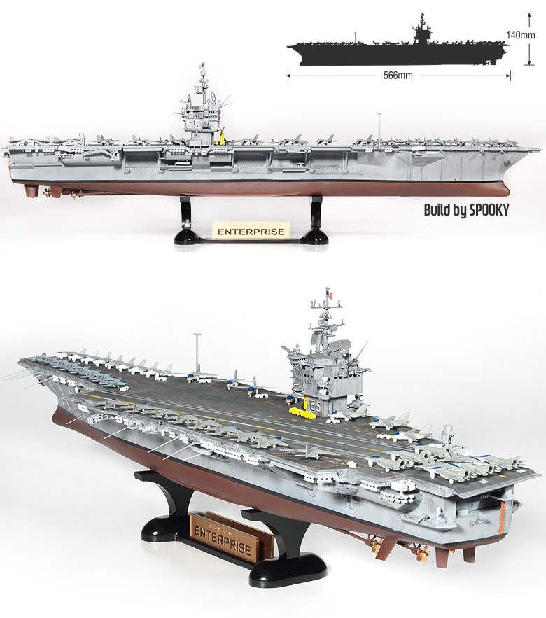 Zdjęcie dodatkowe produktu CVN-65 USS Enterprise 1:600 Academy 14400