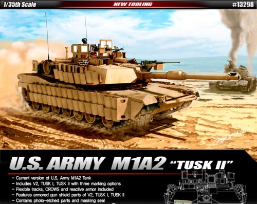 U.S. Army M1A2 TUSK II 1:35 Academy 13298