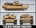 Zdjęcie dodatkowe produktu M1A1 Abrams Irak 2003 1:35 Academy 13202