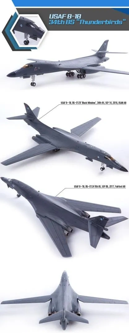 Zdjęcie dodatkowe produktu USAF B-1B 1:144 Academy 12620