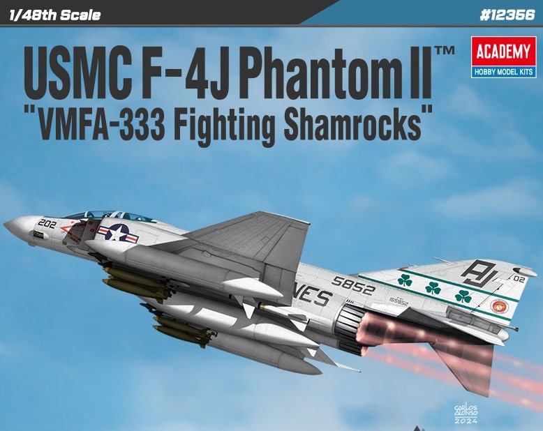 Zdjęcie główne produktu USMC F-4J Phantom II VMFA-333 Fighting Shamrocks 1:48 Academy 12356