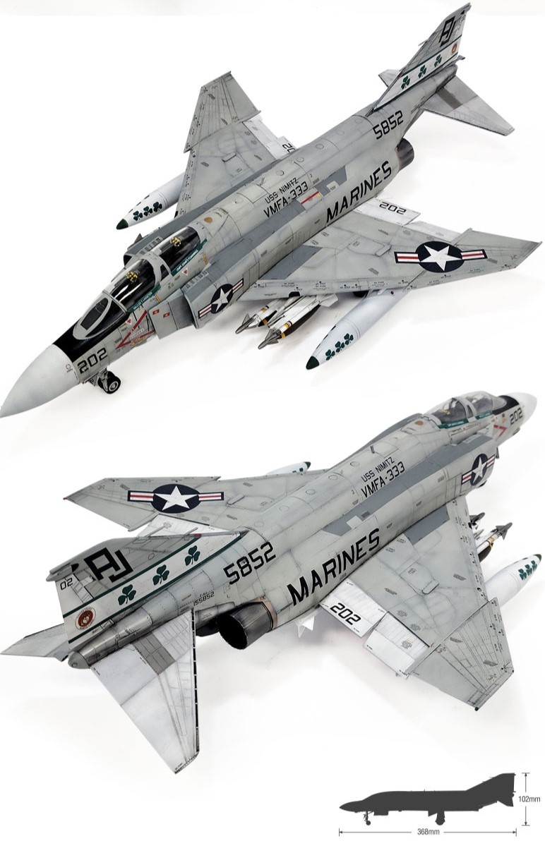 Zdjęcie dodatkowe produktu USMC F-4J Phantom II VMFA-333 Fighting Shamrocks 1:48 Academy 12356