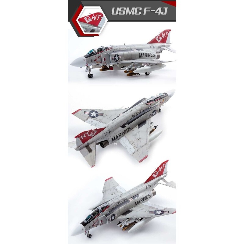 Zdjęcie dodatkowe produktu USMC F-4J VFMA-232 Red Devils 1:72 Academy 12556
