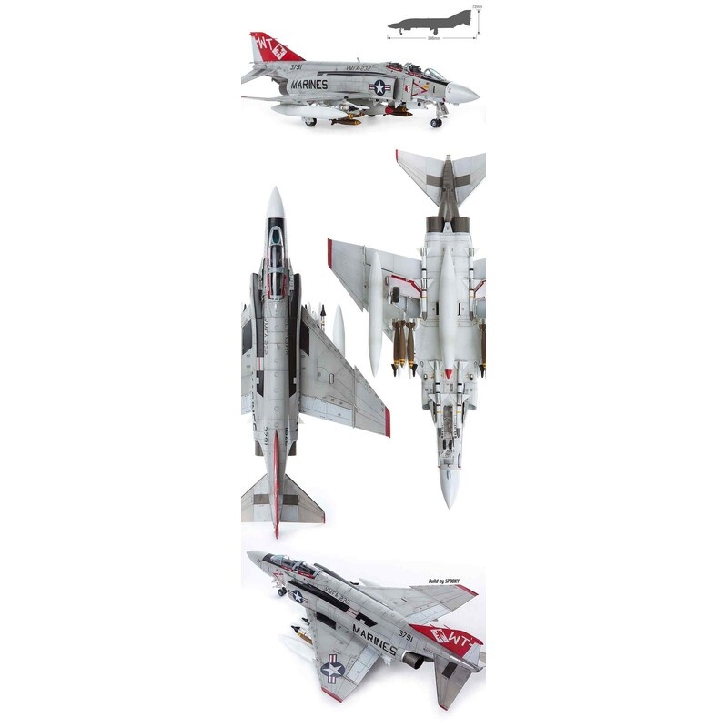 Zdjęcie dodatkowe produktu USMC F-4J VFMA-232 Red Devils 1:72 Academy 12556