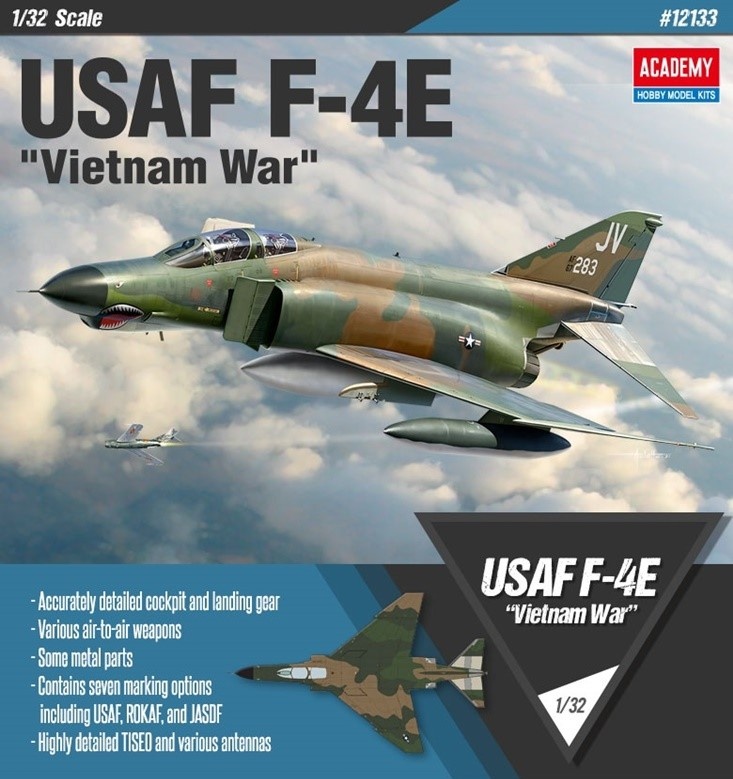 Zdjęcie dodatkowe produktu USAF F-4E Vietnam War 1:32 Academy 12133
